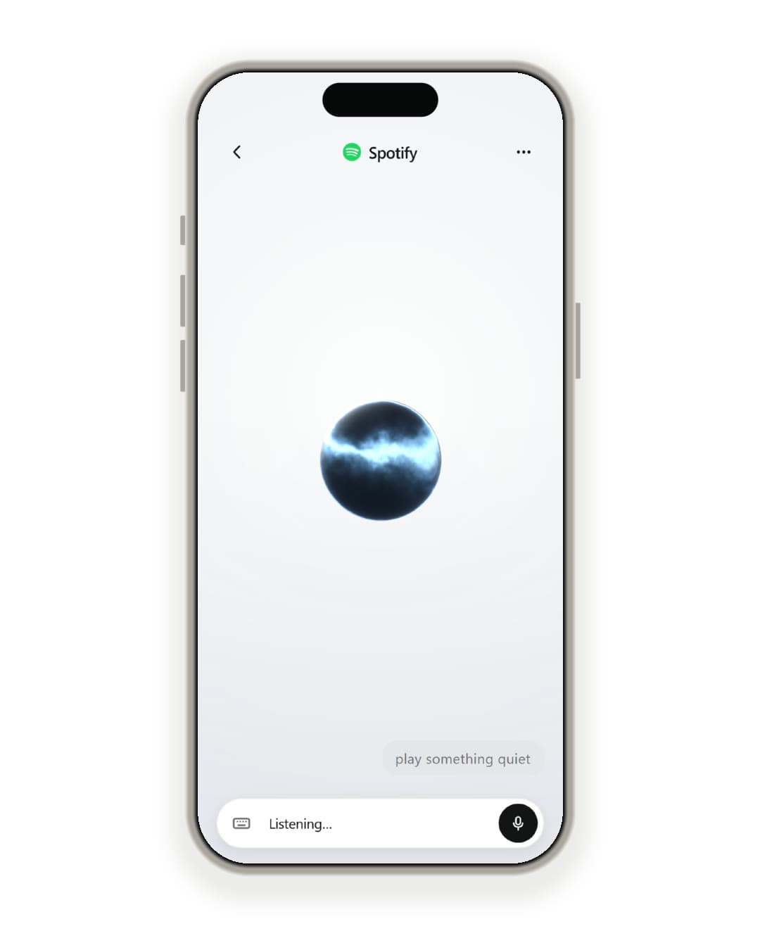 Listening, with Spotify open